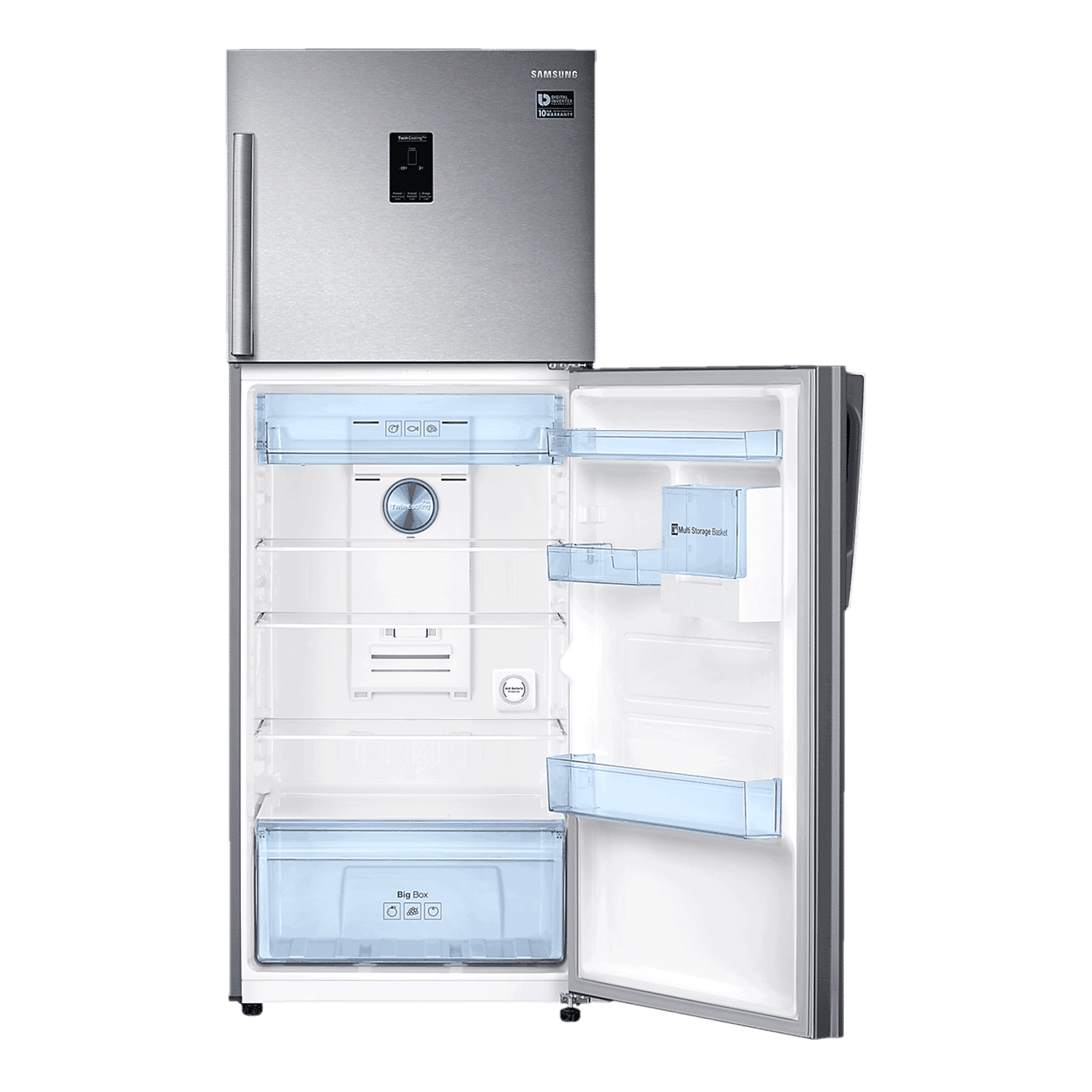 dondon 2 Star Black Hitachi 415 Litres Double Door Refrigerator With 10